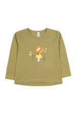 Лонгслив д/девочки M1139KL-3/6 р.98 оливковый (Такро)