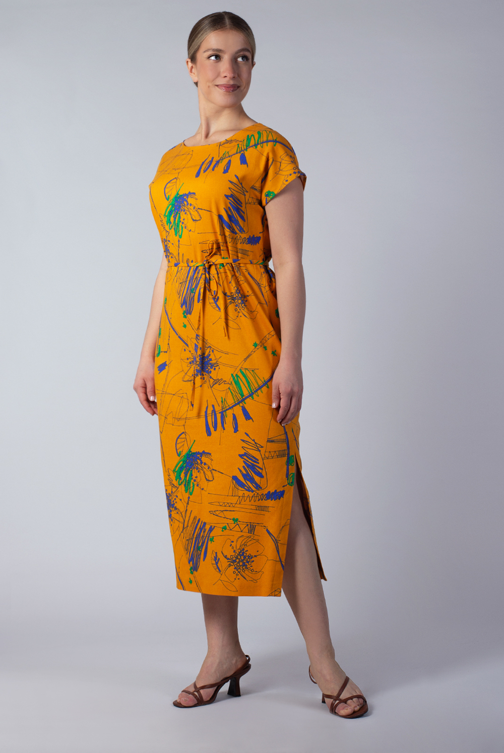 Платье женское 3946АП, Абстракция #363Абб053946АП