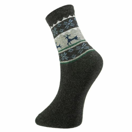 Мужские носки темно-серые ROMEO ROSSI с шерстью 8044-4