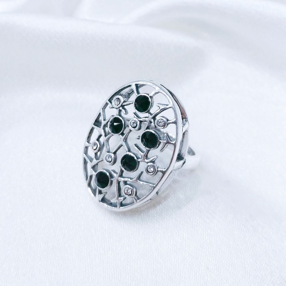 "Полито" кольцо в серебряном покрытии из коллекции "Очарование" от Jenavi