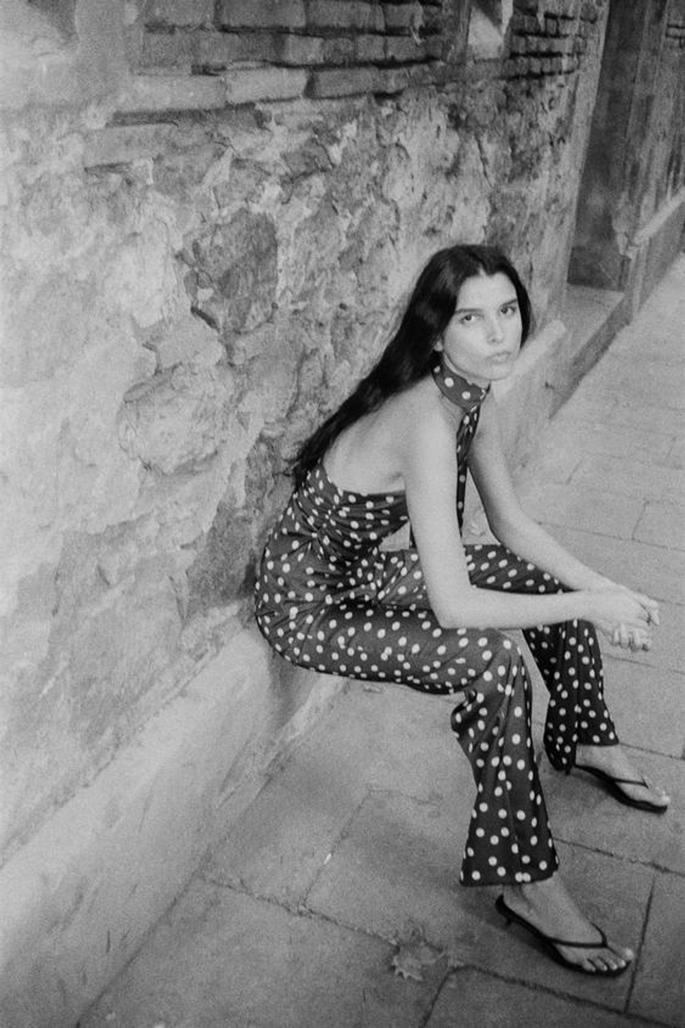 ZARA АТЛАСНЫЕ БРЮКИ КЛЕШ, ЗЕЛЕНЫЙ