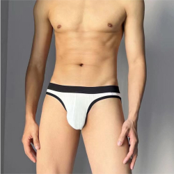 Мужские трусы брифы белые Romeo Rossi RR2081-1