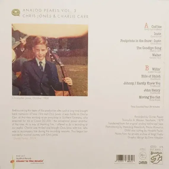 Chris Jones & Charlie Carr - Analog Pearls Vol. 3 SACD