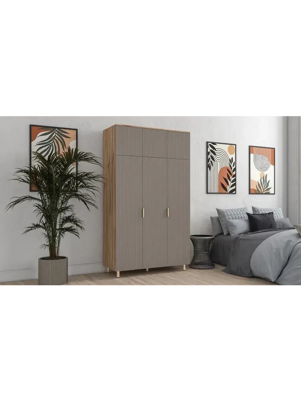 Шкаф распашной 120х50х210 с антресолью Birmingham 8