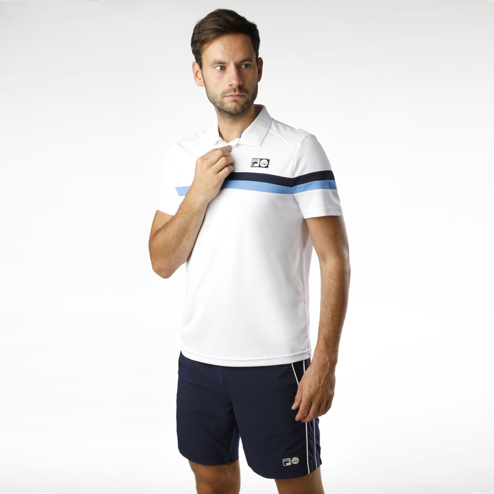 Мужское теннисное поло Fila Louie Polo Men - White