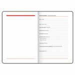 Ежедневник недатированный А5 (138х213 мм), BRAUBERG VISTA, под кожу, гибкий, фольга, 136 л., "Black", 112036