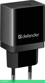 Сетевое зарядное устройство Defender EPA-10 Black (83572)