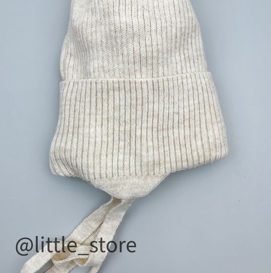 Шапка зимняя "Котики" Св бежевая