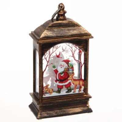 Сувенир с подсветкой «Дед Мороз» 12*7 см, бронза