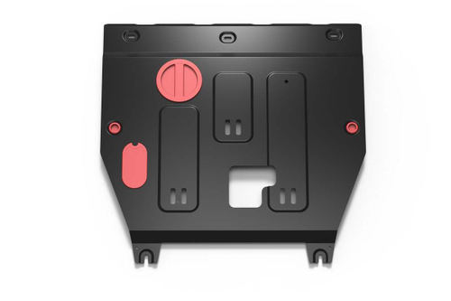 Защита картера и КПП АвтоБроня для Москвич 3 2022-н.в./JAC JS4 2022-н.в., сталь 1.5 мм, с крепежом, штампованная, 111.09212.1