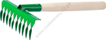 РОСТОК 200 x 62 x 405 мм, 10 витых зубцов, садовые грабельки (39614)