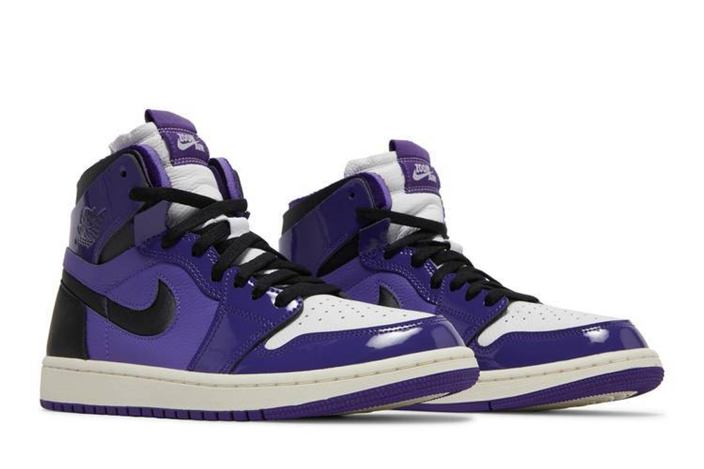 Кроссовки Jordan Air Jordan 1 High Zoom Air Cmft "Purple Patent" (Женская размерная сетка)