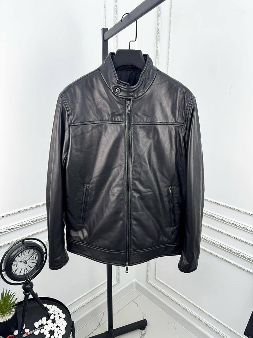Кожаная куртка Brioni