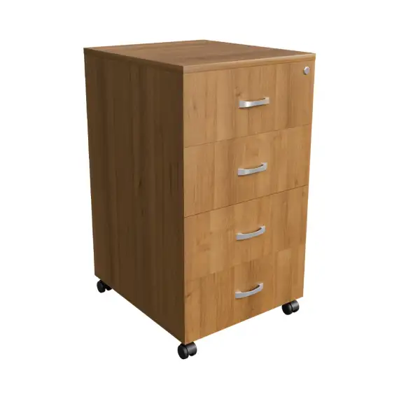 Тумба мобильная с 4-мя ящиками ТФ201 410х470х660, орех