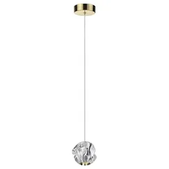 5085/5L L-VISION ODL25 563 золото/прозрачный/металл/акрил Подвес LED 5W 4000K 240Лм JEMSTONE