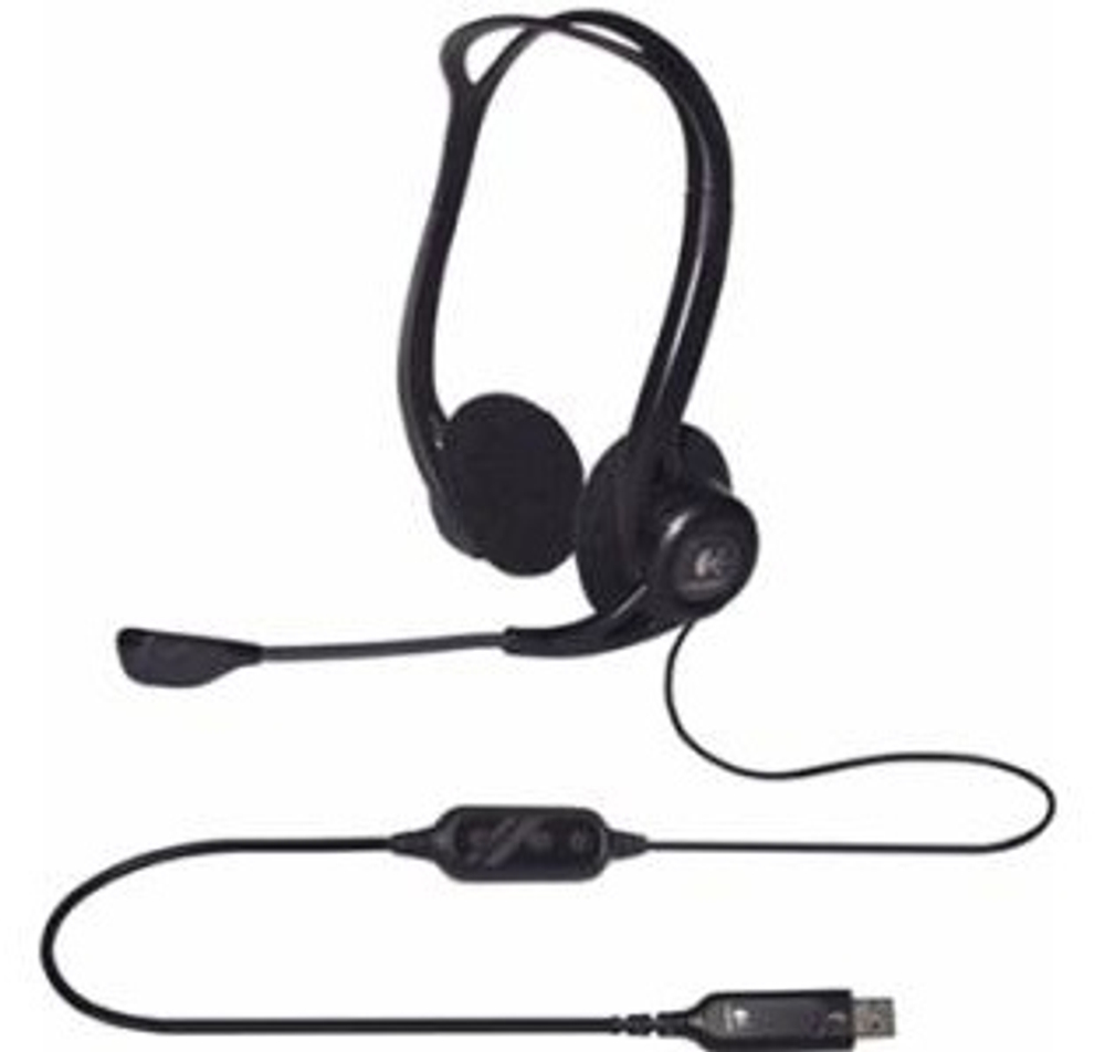 Наушники Logitech PC Headset 960 USB черный