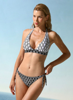 Раздельный купальник Riviera (Размер: B/XL) (Цвет: черный с белым)