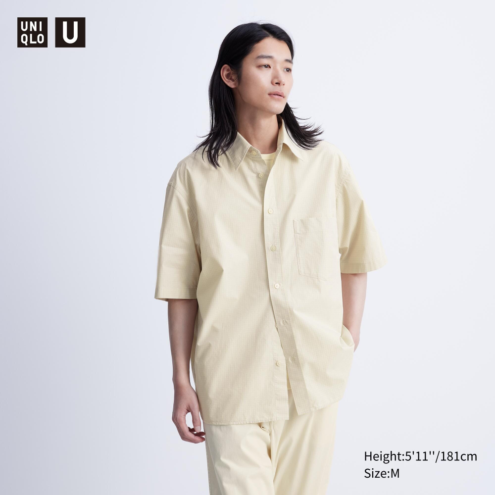 UNIQLO | Клетчатая Куртка-Рубашка С Короткими Рукавами