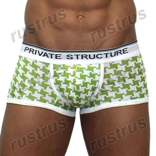 Мужские трусы хипсы зеленые Private Structure PST0063