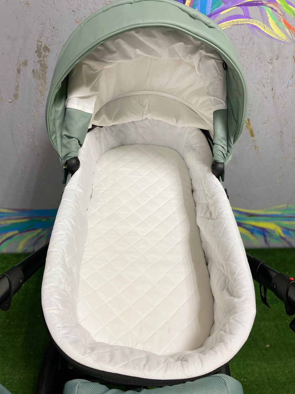 PITUSO Коляска 2 в1 CONFORT короб+прогулка Misty Mint/Plus