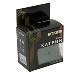 Розетка 2-местная USB + type C (механизм), 250В, 3А, max 20W, серия Катрин, графит, GLS10-7116-06 50052