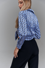 Блуза с геометрическим принтом Тамбовчанка