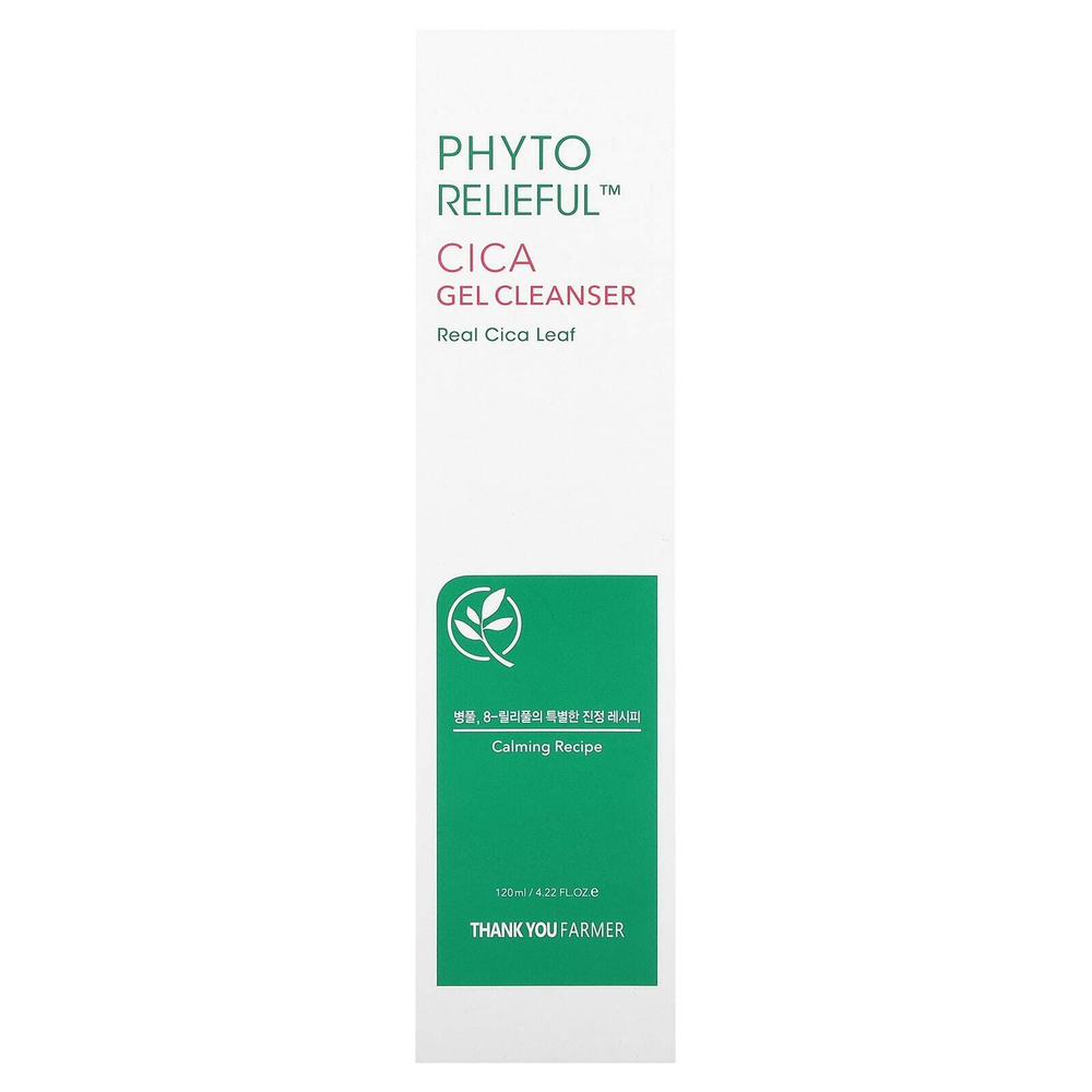 Thank You Farmer, Phyto Relief, очищающий гель с центелла, 120 мл (4,22 жидк. унции)