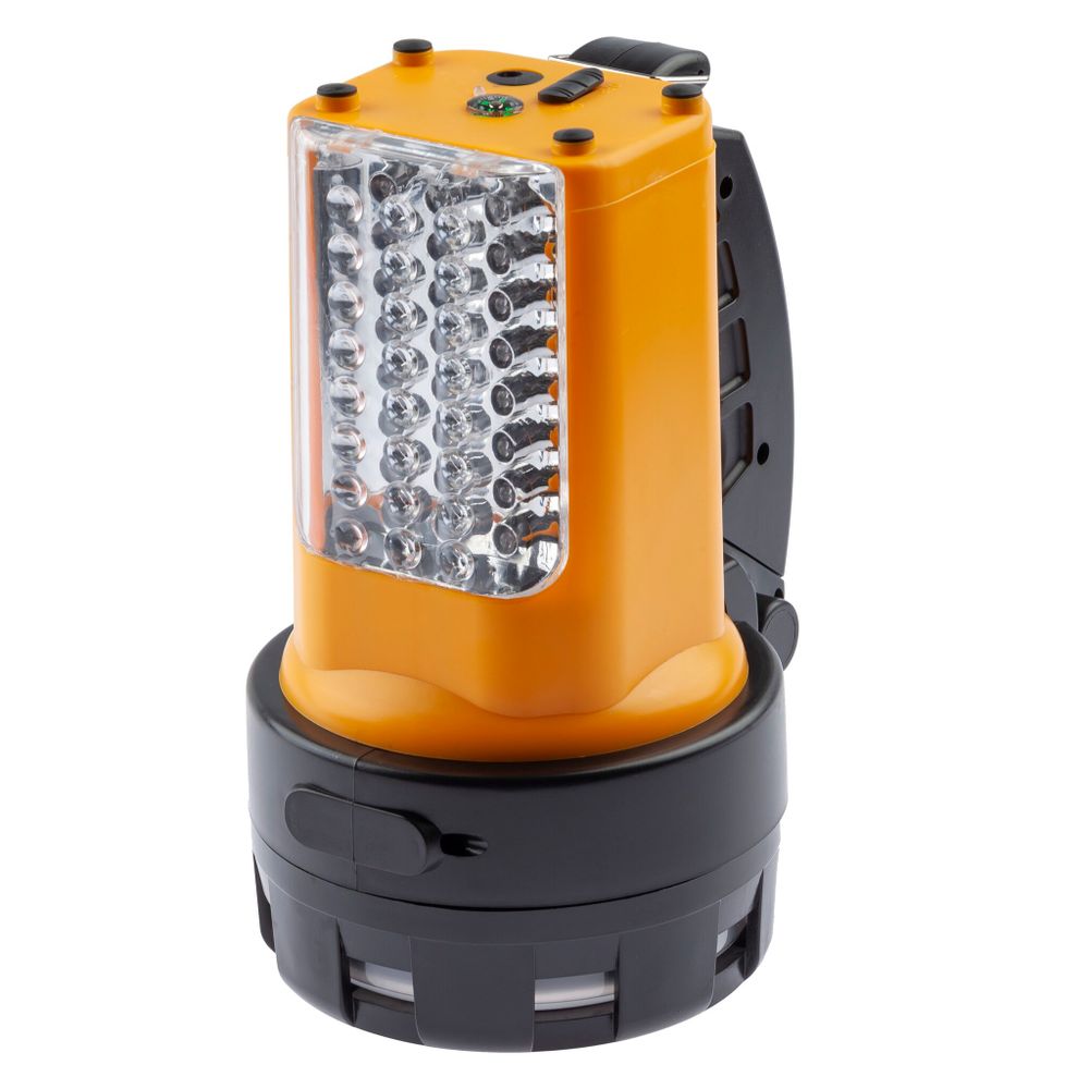 Фонарь светодиодный ЭРА PA-601 АЛЬФА прожектор 2 режима 19+24LED, аккум. 3Ah, ЗУ 220V/12V, 160лм (764016)