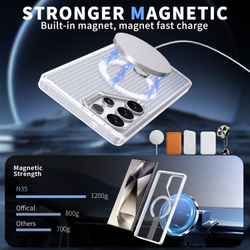 Прозрачный чехол Mesh Pro Magnetic Case для Samsung Galaxy S22 Ultra