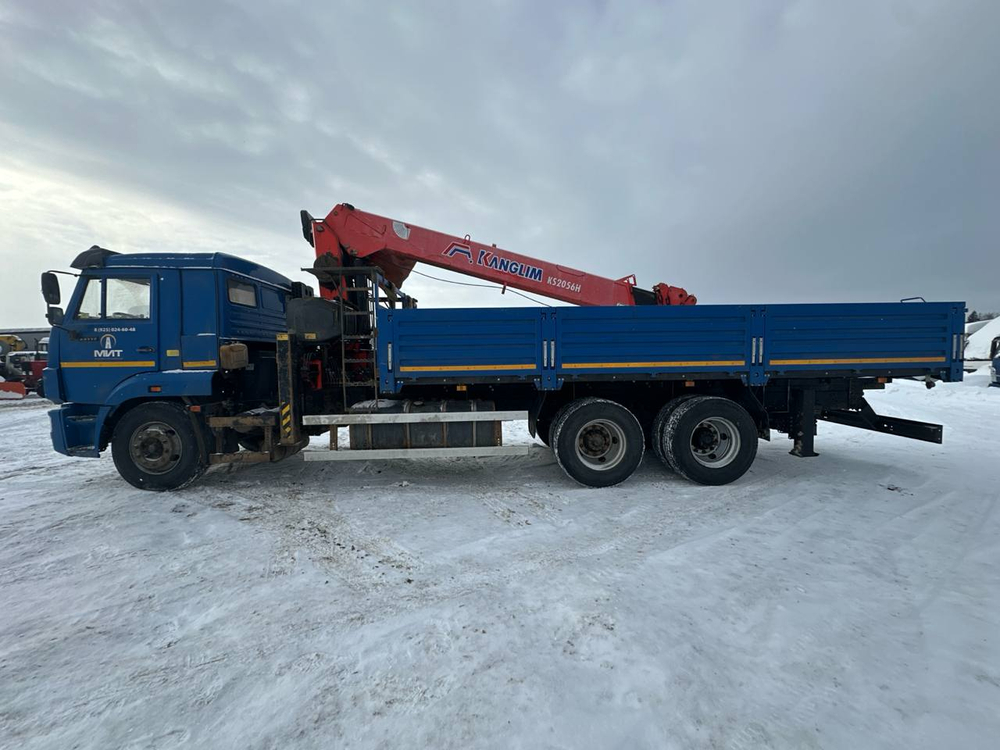 Строительные подъемные машины (СПМ) 7324* на шасси КамАЗ 65117 6x4 Бортовой с КМУ 732457 (Дизельный,