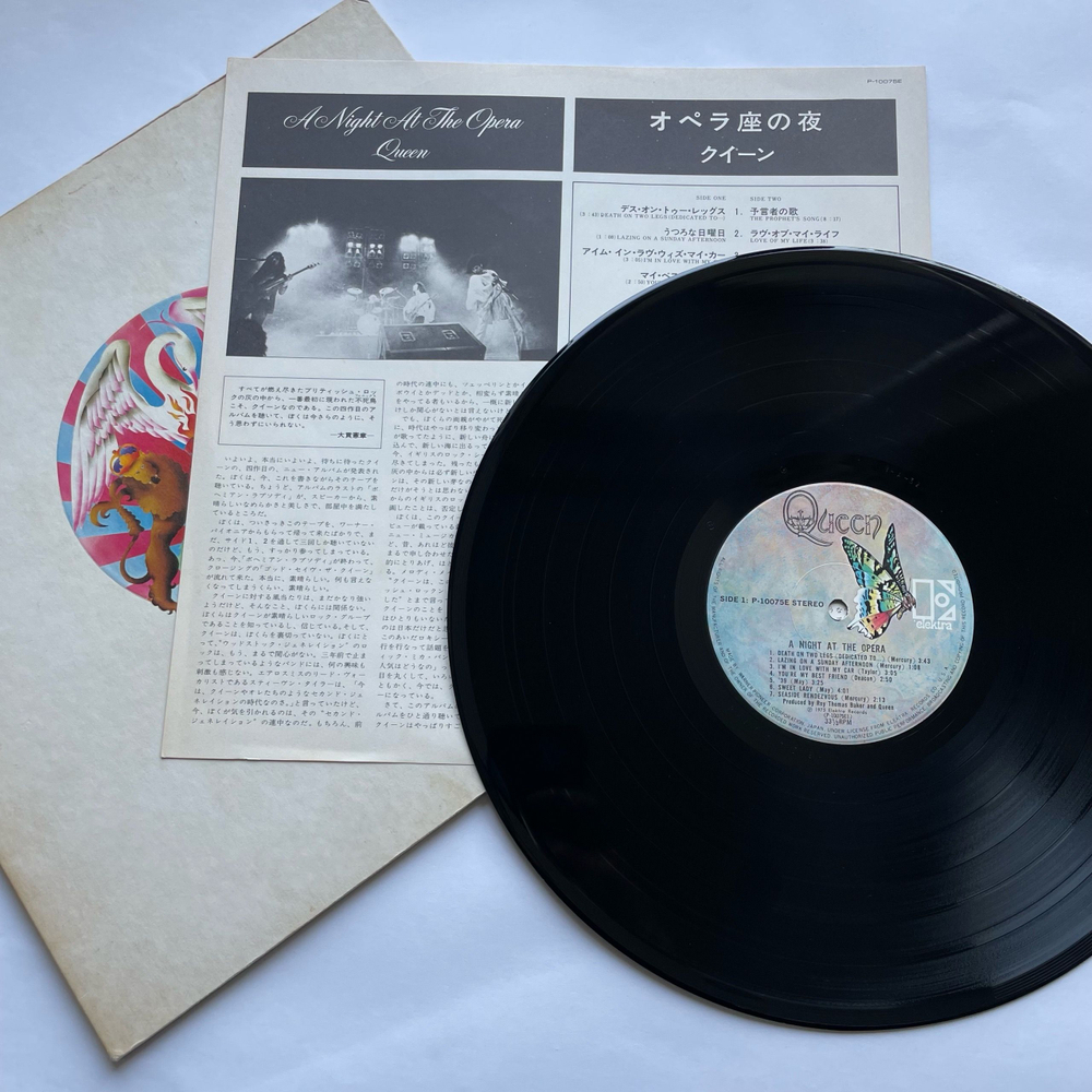 Винтажная виниловая пластинка LP Queen A Night At The Opera (Япония 1975) (Без Оби)