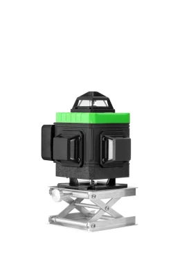 HIBIRU/ Профессиональный лазерный уровень нивелир со штативом Omnitronic 4D 16 линий 360 градусов, зеленый луч, откалиброван, гарантия, пульт