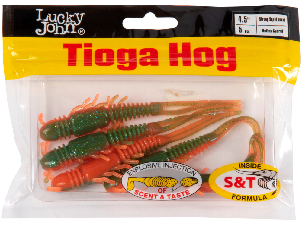 Виброхвосты съедоб. искусст. LJ Pro Series TIOGA HOG 4.5in (11.40)/T56 5шт.