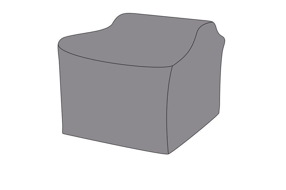 Защитный чехол на кресло Капучино 106×89×80 см, цвет серый