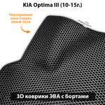Передние автомобильные коврики ЭВА с бортами для KIA Optima III (10-15г.)