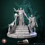 Орк Полуорк Некромант Волшебник Маг Колдун миниатюра для dnd, днд, pathfinder, фентези, Настольная игра, НРИ, Варгейм, РПГ