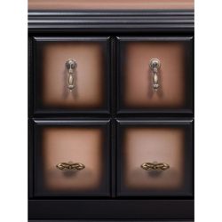 Банкетка Пандора 2 с обувницей Орех Оберджин Шоколад