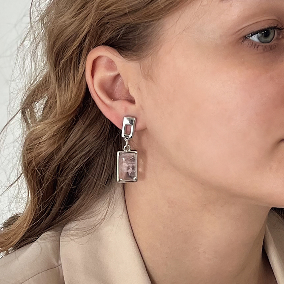 Серьги Possebon Q.Rose A0418.7 S
