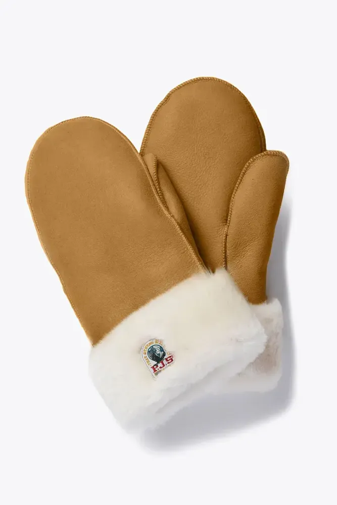 Варежки жен. PARAJUMPERS SHEARLING MITTENS 508 кэмел