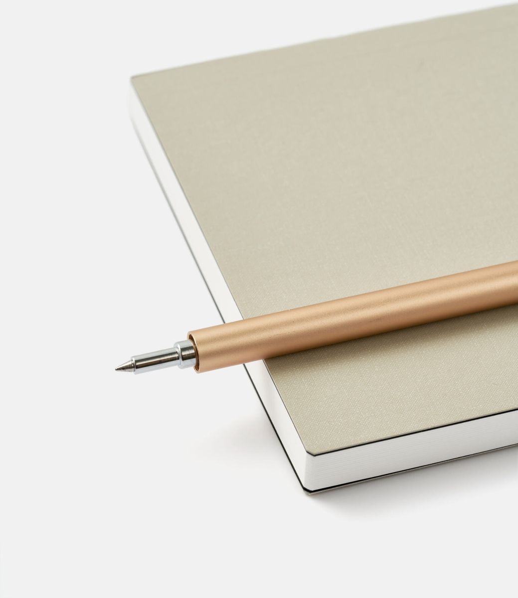 Ten Stationery Stand Roller Pen Rose Gold — портативная настольная ручка