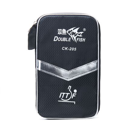 Ракетка для н/т DOUBLE FISH, CK-205, для любителей, ITTF,наклад. 2.0 мм, конич. ручка + сумка-чехол