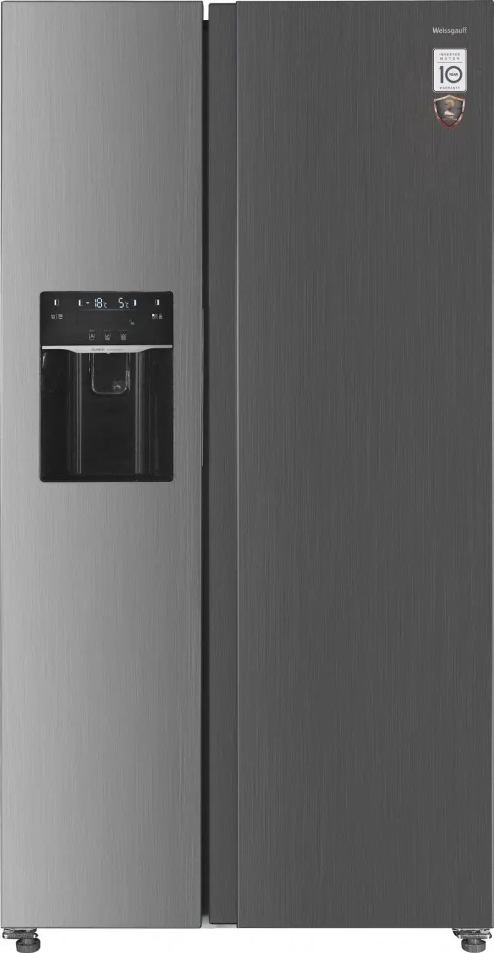 Холодильник Weissgauff WSBS 695 NFX Inverter Ice Maker