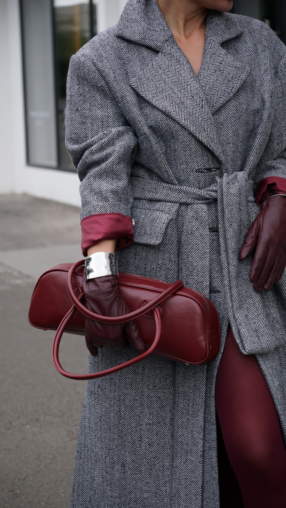 Пальто "Миллионерша" в елочку