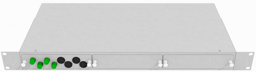 Кросс оптический стоечный  TopLAN КРС-Top-1U-04FC/A-OS2-GY