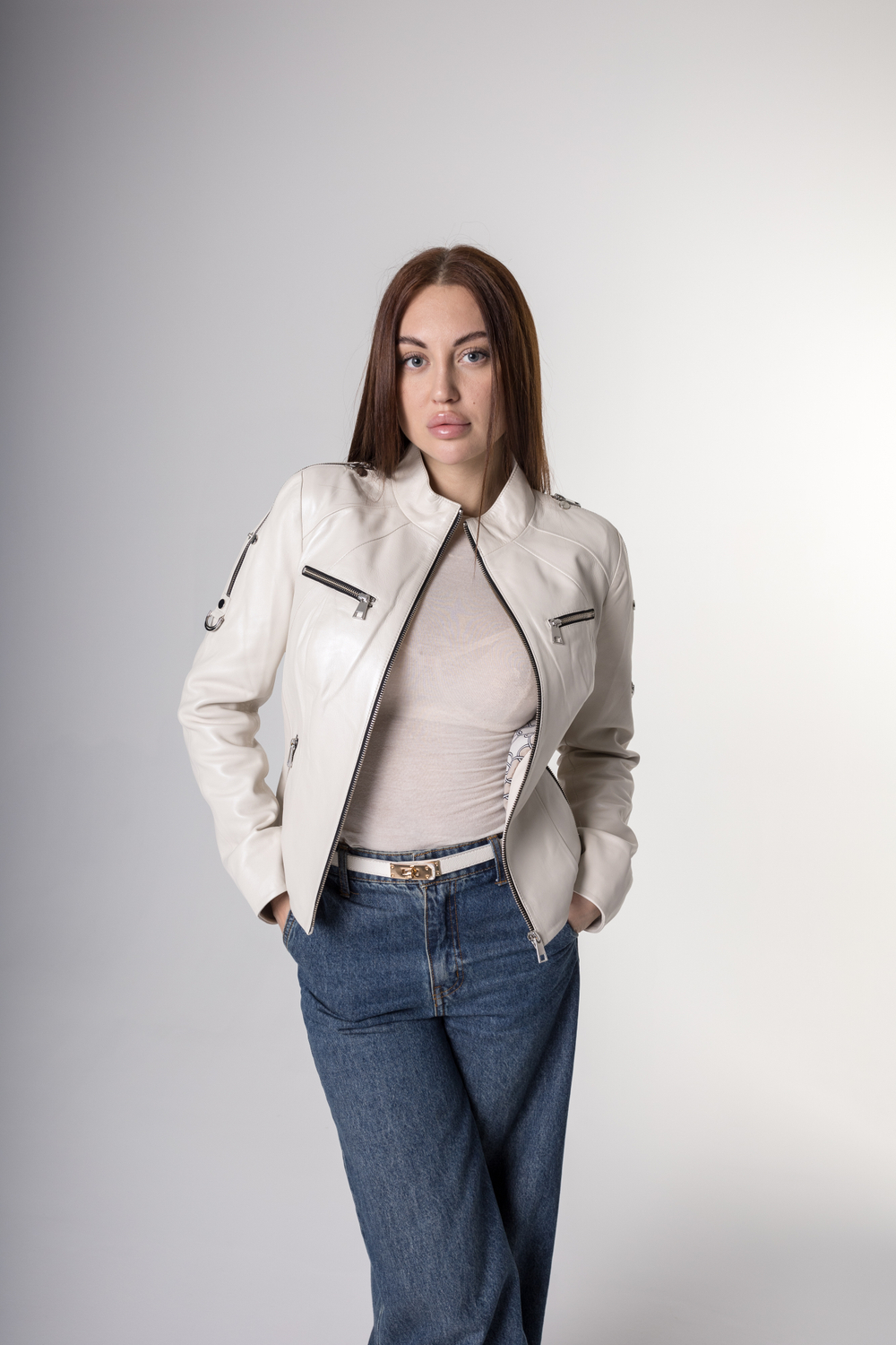 Косуха из натуральной кожи