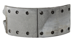 Колодка барабанного тормоза а/м КАМАЗ 53229, 65115 ЛИТАЯ (каркас конвейер, накладка; длинная + короткая) (1шт.) ЗМД