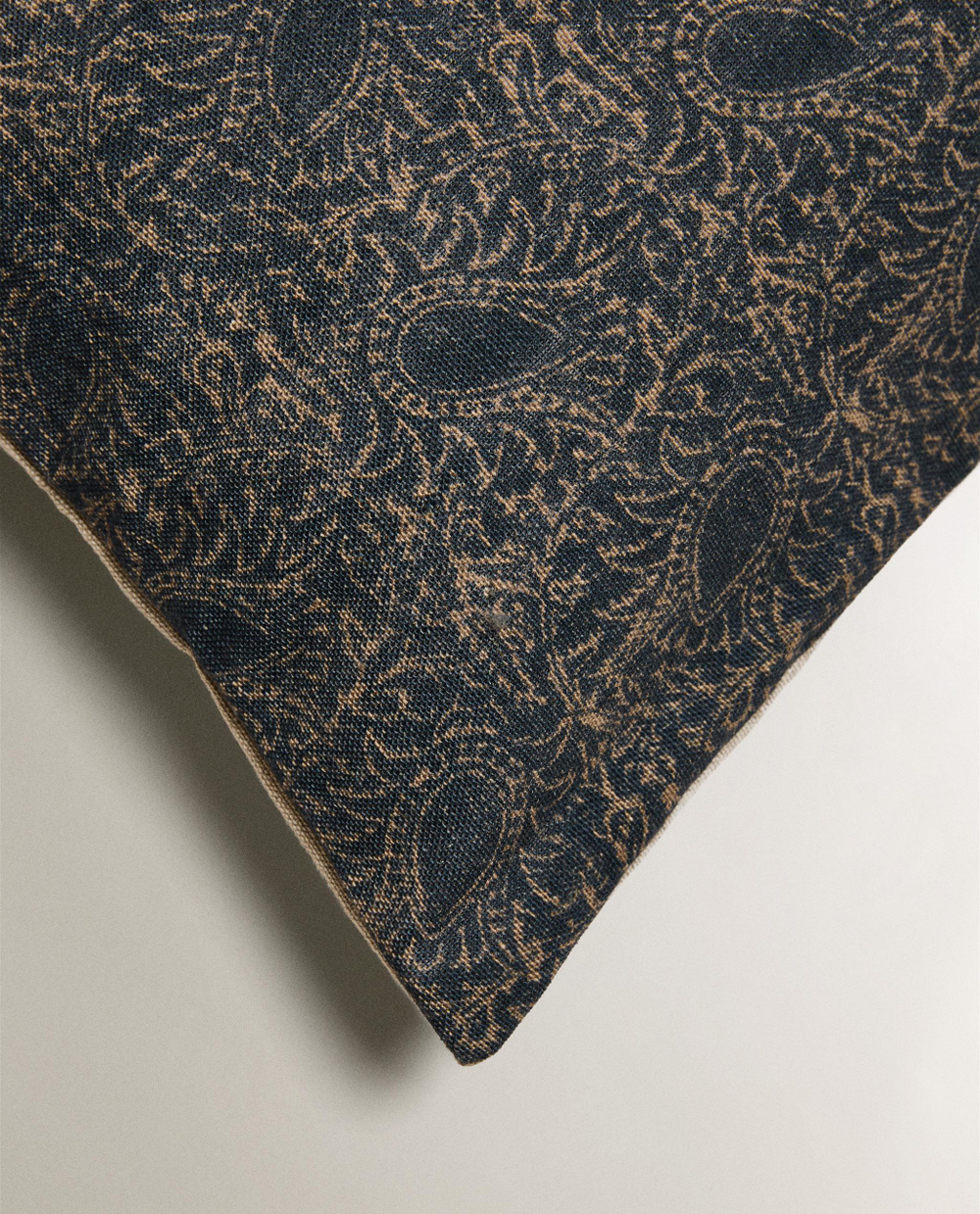 Zara Home наволочка декоративная из льна, синий, 40x60 см