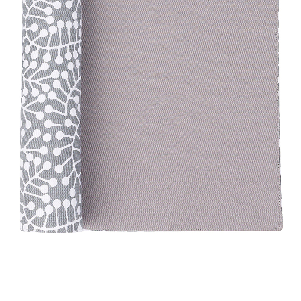 Салфетка двухсторонняя под приборы серая с принтом Спелая Смородина из коллекции scandinavian touch, 35х45 см