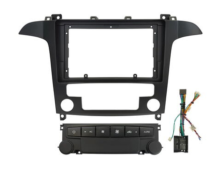 Переходная рамка магнитолы FORD S-MAX 2006-2010 9 дюймов (комплект с проводами)