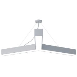 Светильник LED ЭРА Geometria SPO-144-W-40K-066 Igrek 66Вт 4000К 5000Лм IP40 1200*1200*80 белый подвесной | Декоративные светильники Geometria